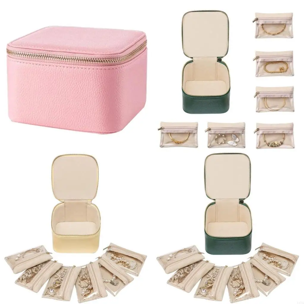 

X4ya маленькие ювелирные украшения для хранения ювелирных украшений с 6 подарками для женщин.