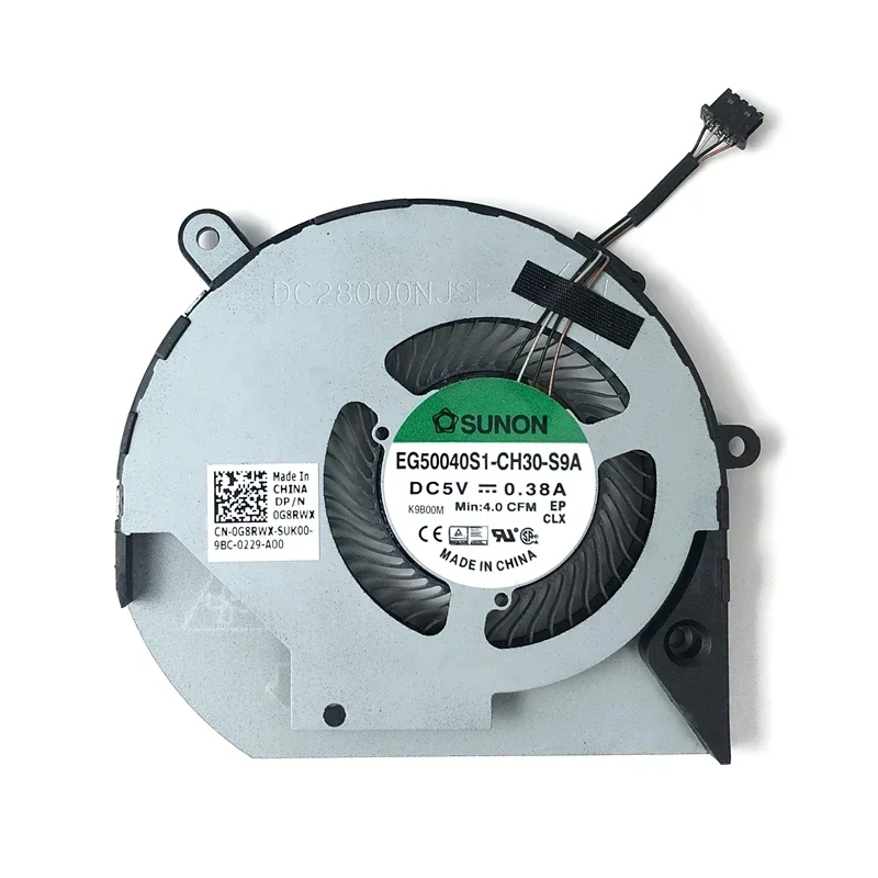 مروحة تبريد وحدة المعالجة المركزية للكمبيوتر المحمول الأصلي الجديد لأجهزة Dell Precision 3540 M3540 Latitude 5510 P80F مشعاع تبريد EG50040S1-CH30-S9A 0G8RWX