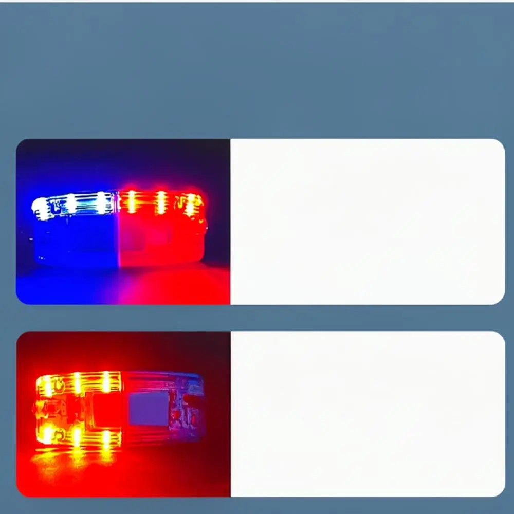 Emergency Shoulder Warning Lamp LED Red Blue Flash Light For Security Guard Night Patrol Safety Visibility Device