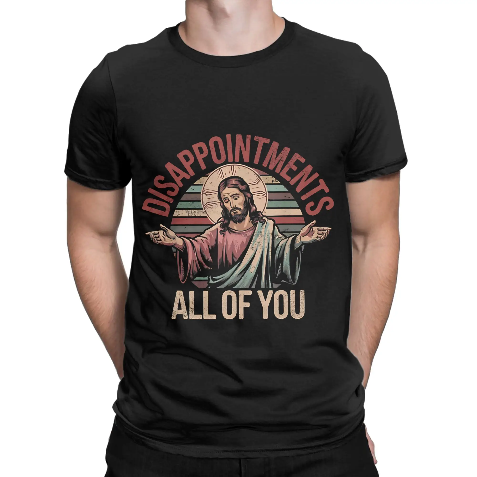 Disappointments All of You Jesus meme Funny Jesus Novelty Graphic T-shirt 100% coton Jesus Tops Tees pour hommes