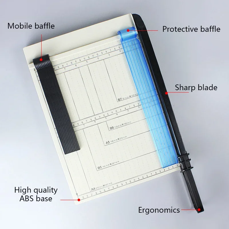 GD106 Paper Cutter A4 Size Manual Paper Photo Trimmers Small Paper Cutter Knife Business Card Photo Cutter Blade Cutter