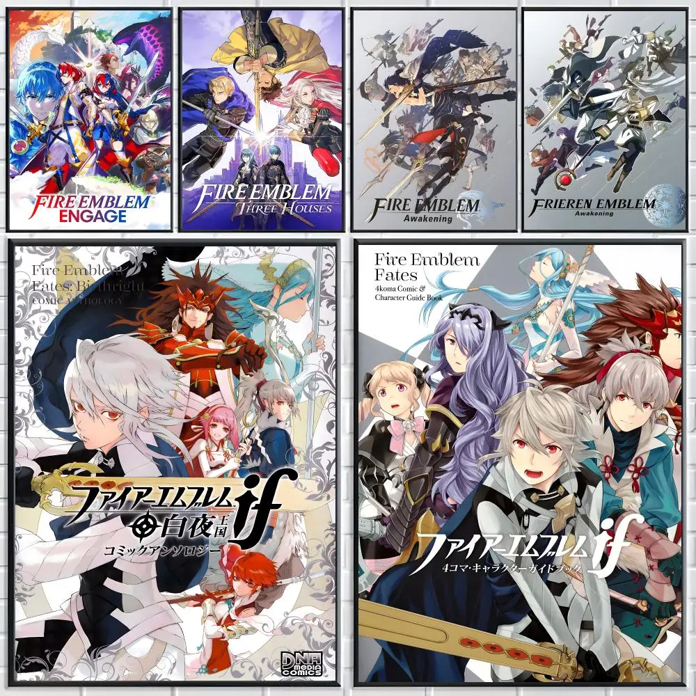 Fire Emblem Poster Modern Elegant Wall Stickers, Home Decor Poster, Wall Art for Living Room & Dorm