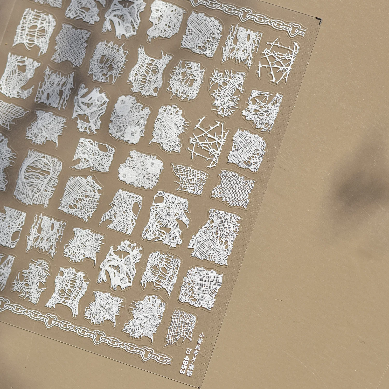 Retro Polka Dot Grid Nail Art Stickers Square Geometric Japanese Style 5D Self Adhesive Colorful Manicure Decoration Decals DIY