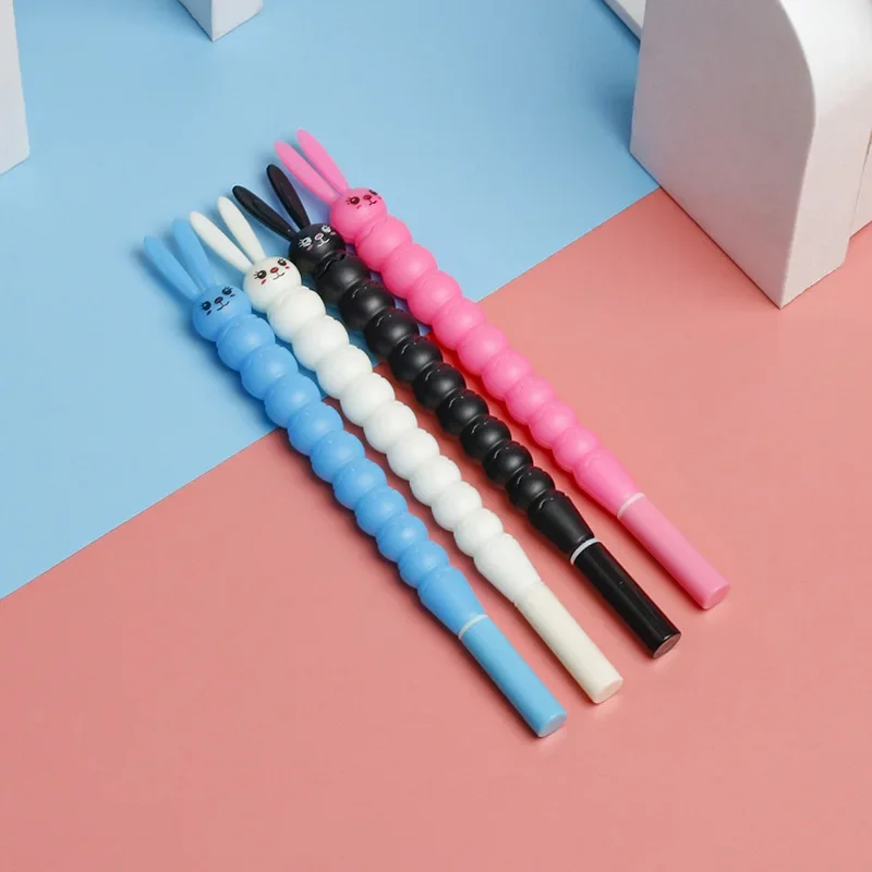 36Pcs Wholesale Cute cartoon creative student stationery rabbit caterpillar styling gender neutral pen office supplies