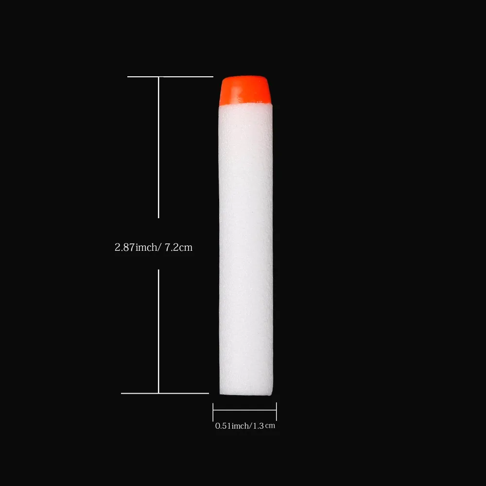 40個入り ナーフ用 発光ソフト中空ヘッドダーツ 7.2cm リフィルダーツ おもちゃ銃弾 ナーフシリーズブラスター用 クリスマス