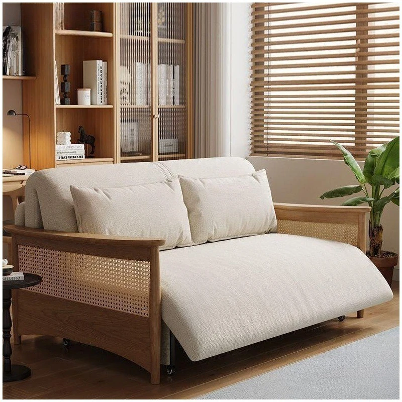 Intelligent electric sofa bed, multi-function folding bed, living room, high value, new Chinese style