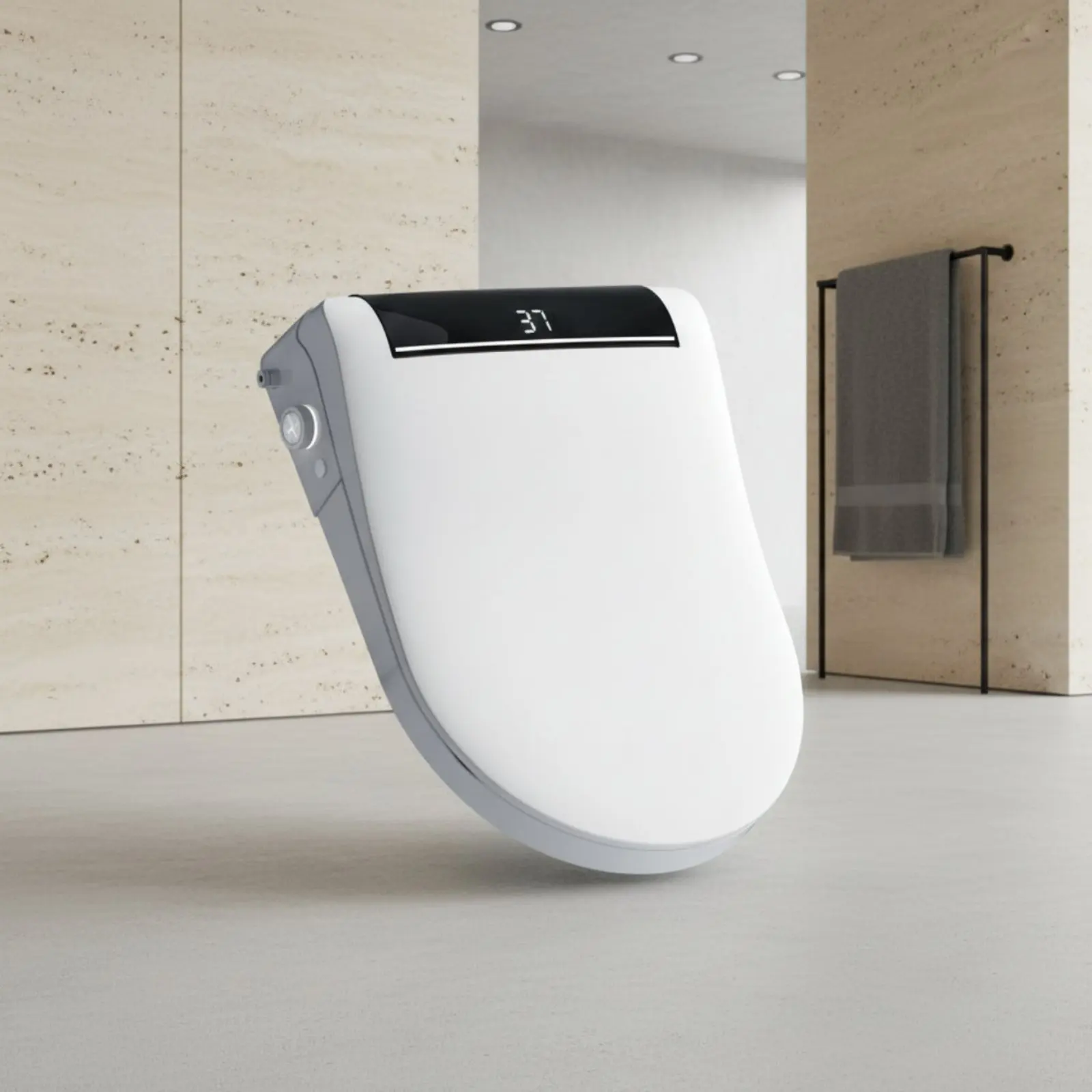 Smart Toilet Cover Auto Lid Electric Bidet Toilet Seat Washlet Seat Warm Air Drying Bathroom Fixture Sterilization view 5