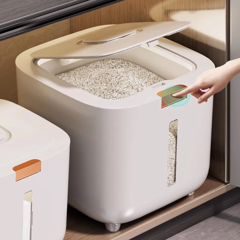 Food Grade Rice Dispenser Cereal Container Storage Moisture-proof  Cereal Storage Box Soy Corn