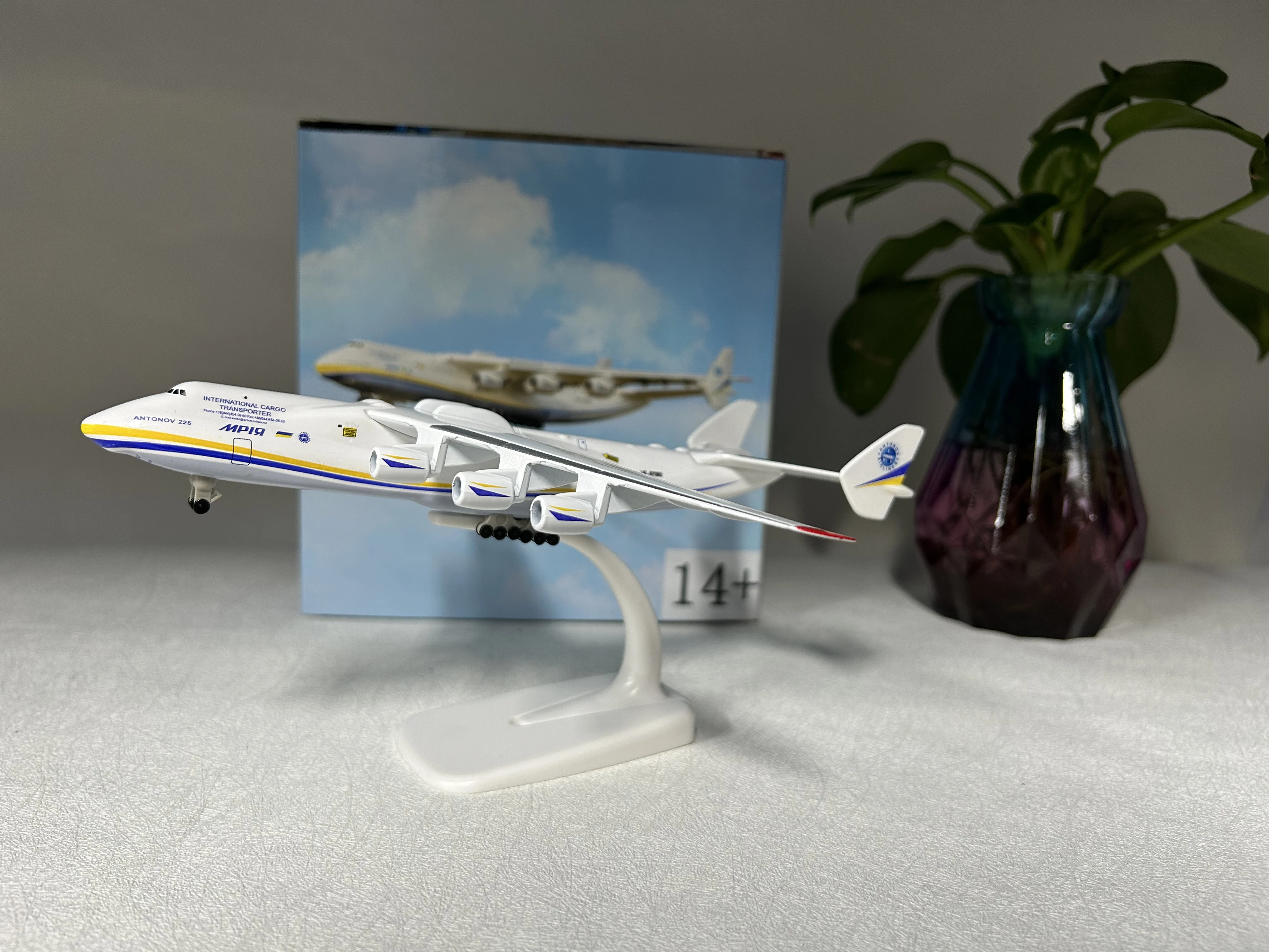 1:400 مقياس Antonov An-225 الخطوط الجوية نموذج طائرة 20 سنتيمتر سبيكة طبق الاصل يموت الصب نموذج طائرة تحصيل ديكور المنزل