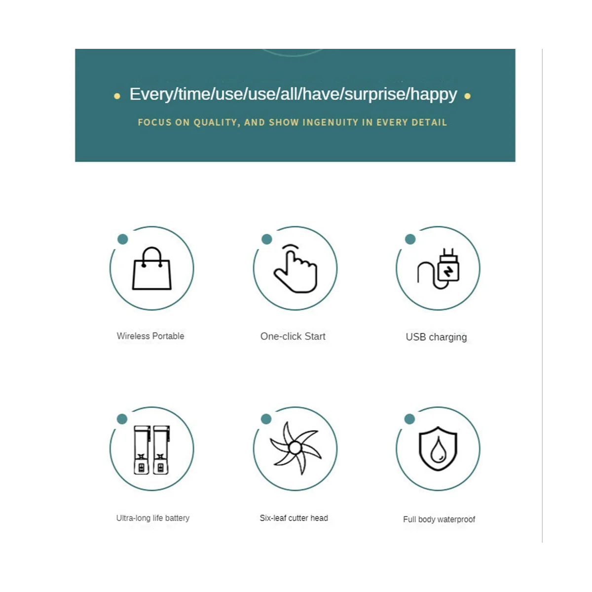 400ML przenośny Blender ssmoothie sokowirówki USB do wielokrotnego ładowania w podróży do domu elektryczne miksery do owoców-czarne