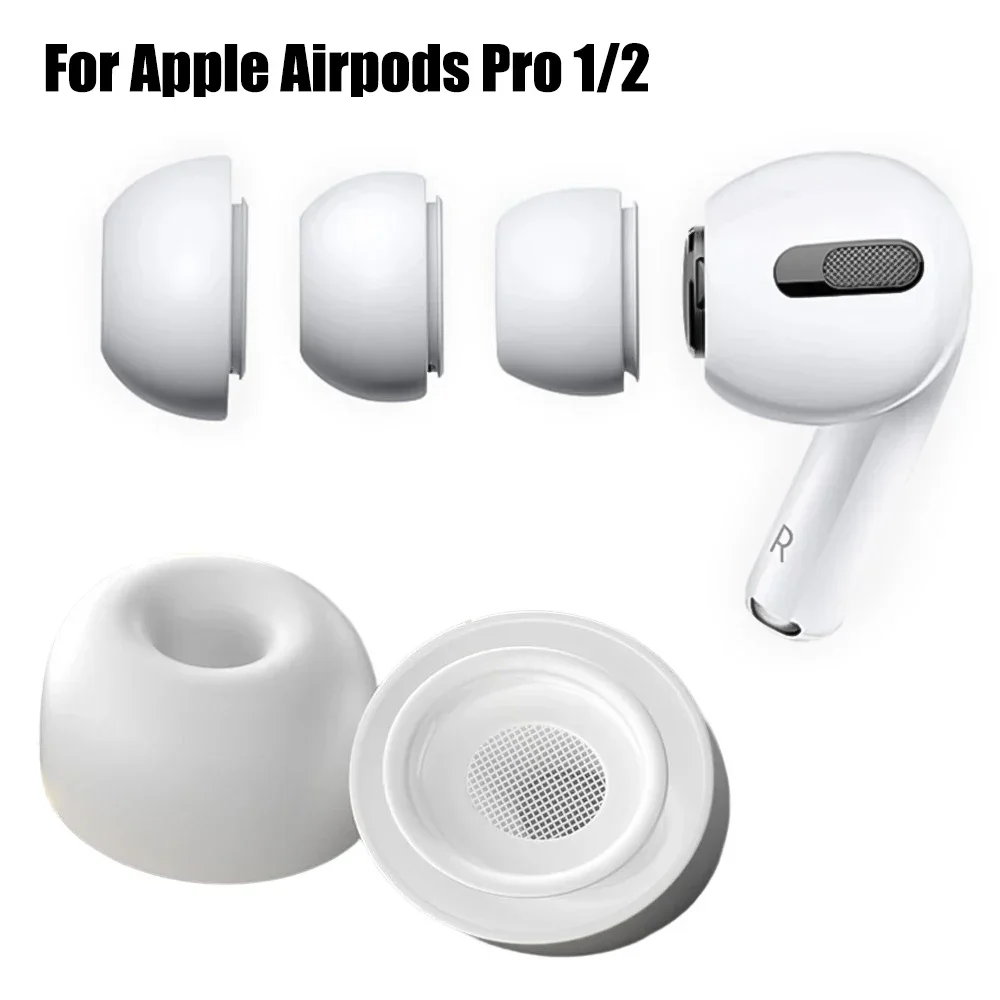Weiche Silikon-Ohrstöpsel für Airpods Pro 1/2 Gen, schützende Ohrhörer-Abdeckung, Lärmreduzierungsloch, Ohrpolster, Gel-Zubehör, XS/S/M/L – Detail 1