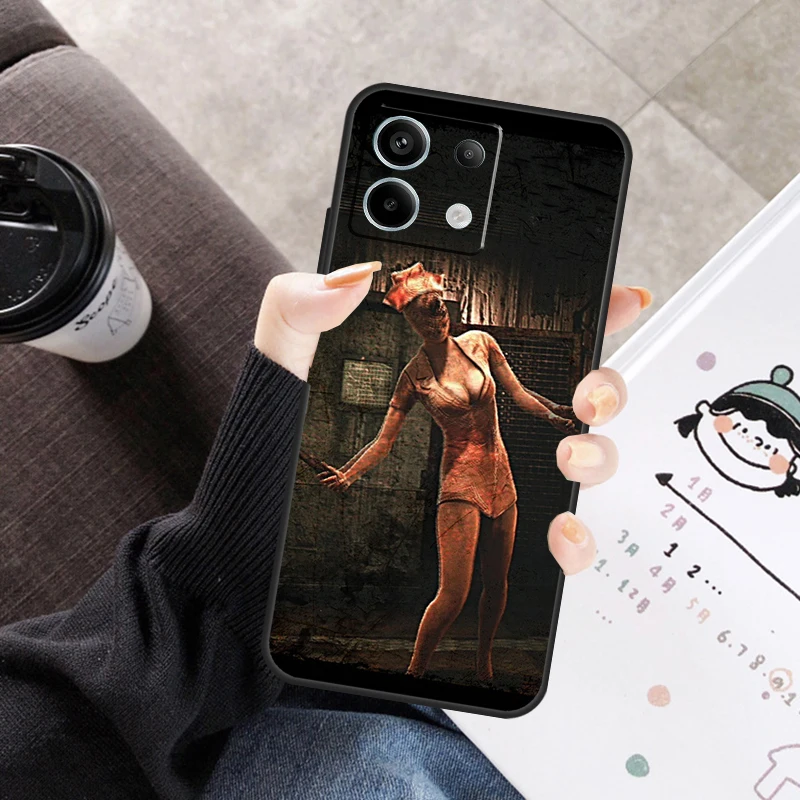 Silent Hill Enfermeira Capa Para Xiaomi Redmi Note 11 9 10 12 13 14 Pro 10S 11S 12S Capa Para Redmi 10C 13C 12C 14C