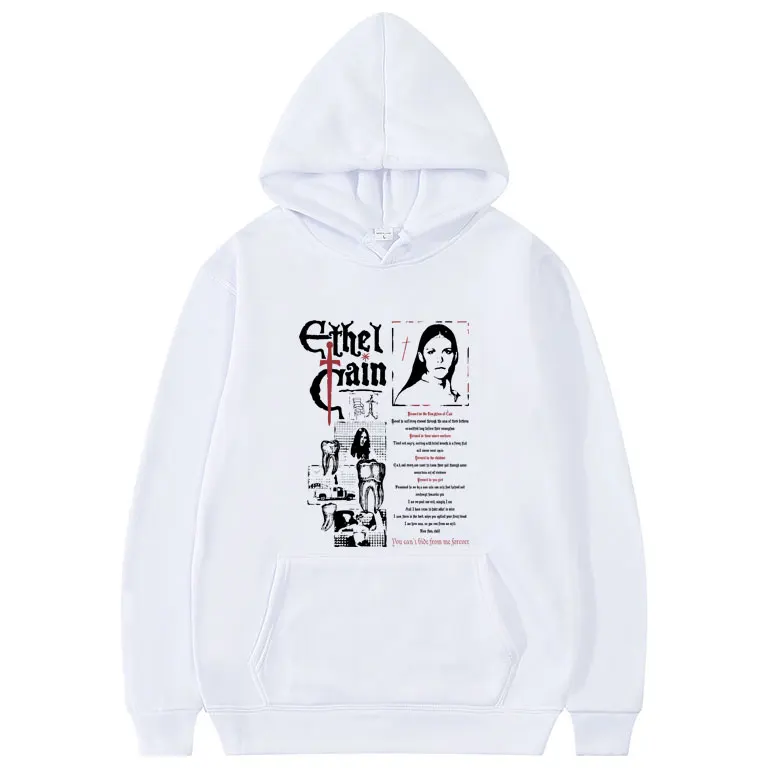 

Ethel Cain Preacher's Daughter Am I Making You Feel Sick Hoodie Men Women Hip Hop Vintage Gothic Streetwear Male Casual Hoodies