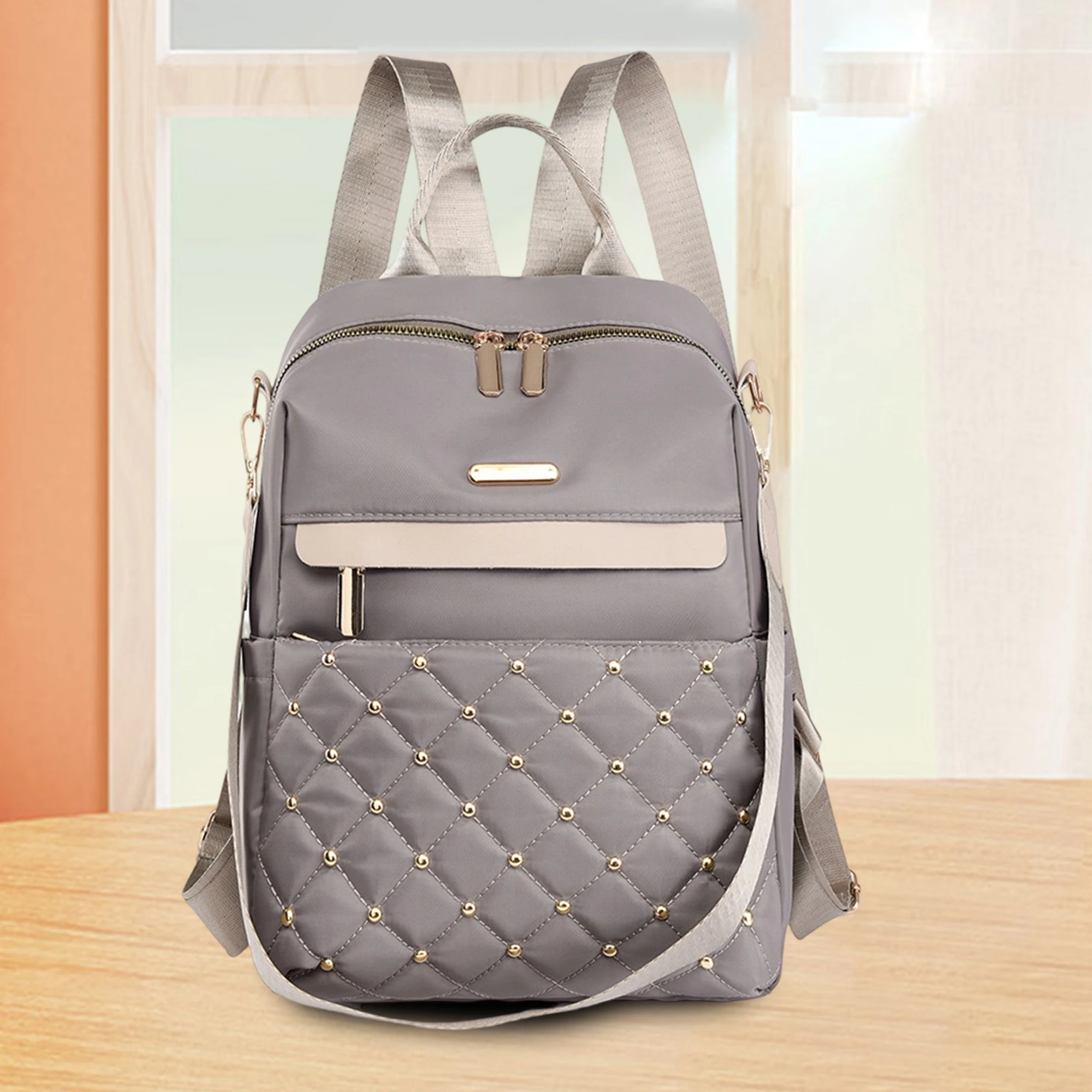 

Stylish Quilted Tote Bag for Women Fashionable Handbag with Adjustable Shoulder Strap for Work Travel School Outdoor Activities