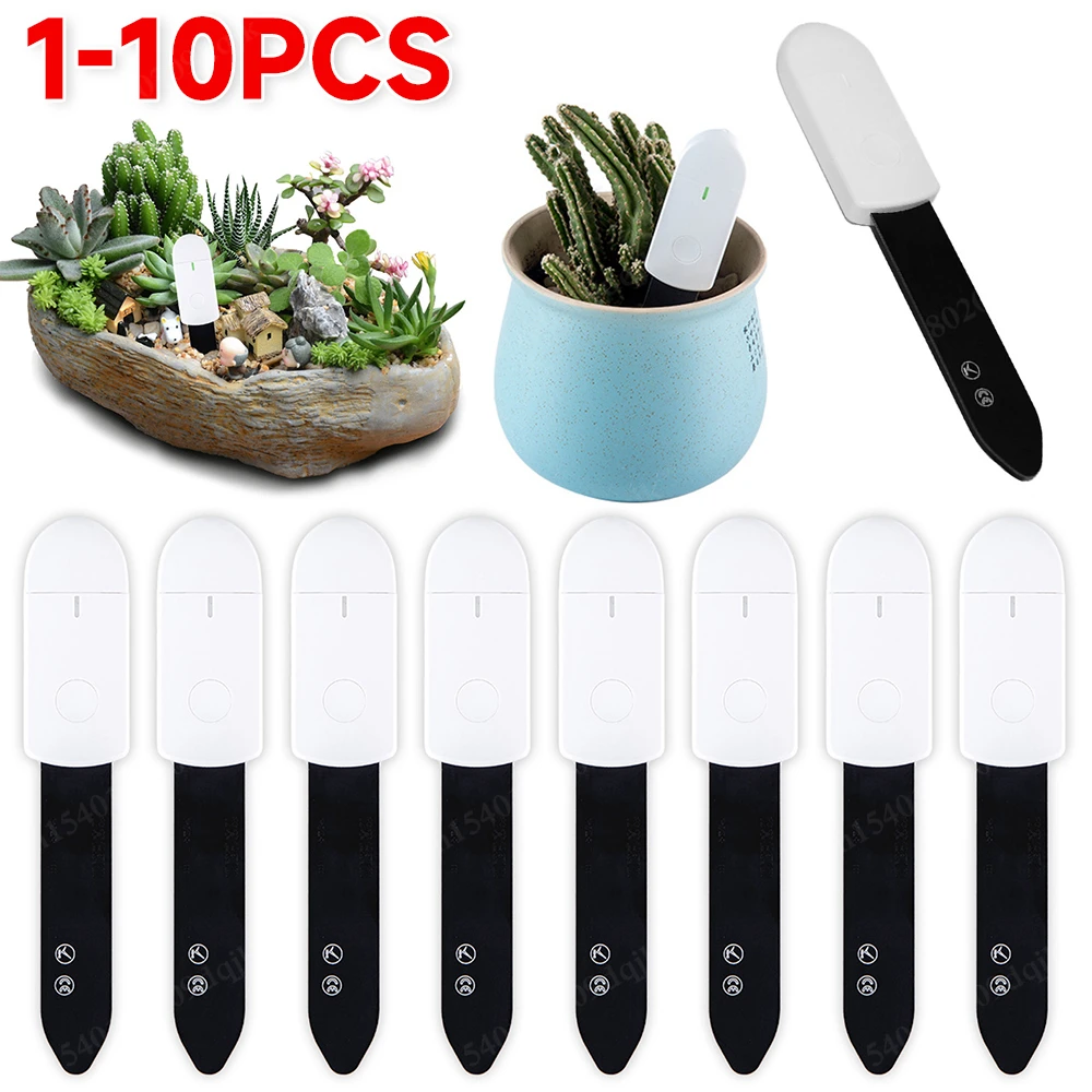 1-10pcs Intelligent Soil Moisture Tester Humidity Meter Farm Lawn Plants Flower Soil Monitor Hygrometer Gardening Tool