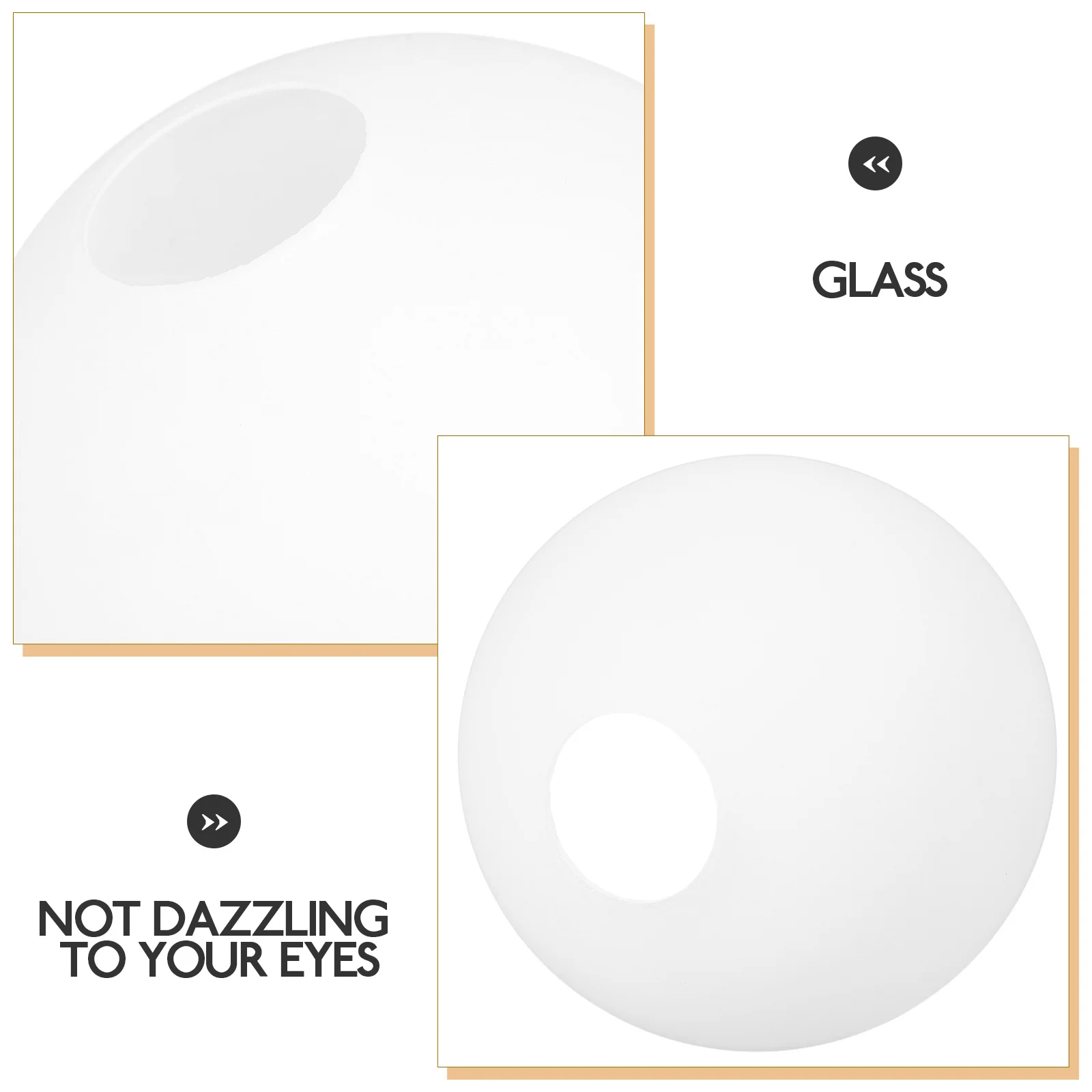 

Стильный сменный стеклянный абажур диаметром 3 см, прочный дизайн, нежная передача света для гостиной, спальни, абажуры