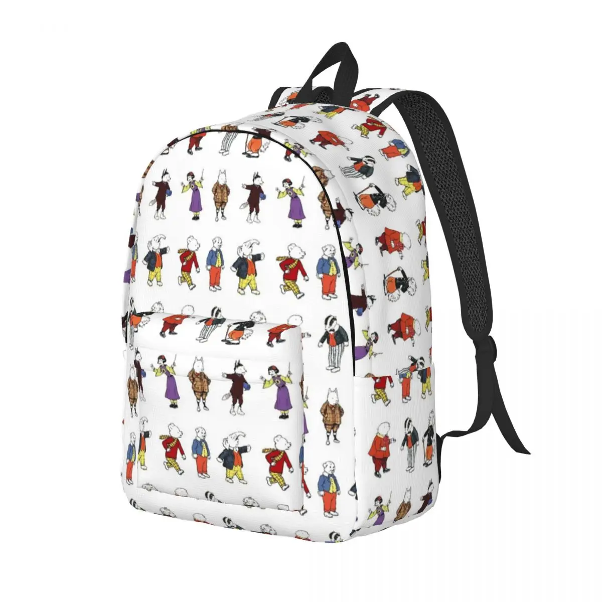 

Rupert Bear And Friends Backpack Daypack Large Capacity Kids BookBag School Bag Shoulder Bags for Boys Girls