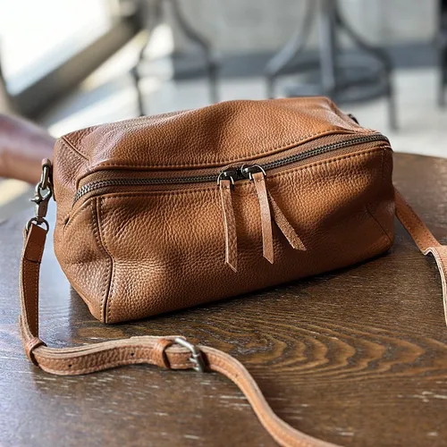 Imagen 2 del producto Johnature 2026 Nuevo Bolso de Hombro Cruzado de Cuero Genuino Ligero para Mujer, Bolso Versátil Retro de Piel de Vaca Suave