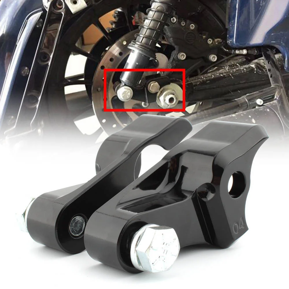 

1 Inch Rear Shock Lowering Kit for Harley Touring Road Glide Street Glide Road King Electra Glide Classic Special Custom