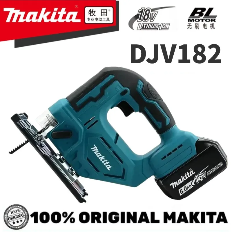 

Makita DJV182Z Brushless 18V 340W Jigsaw Electric Jig with Saw Blade Cordless Barrel Handle Jigsaw without Battery DJV182