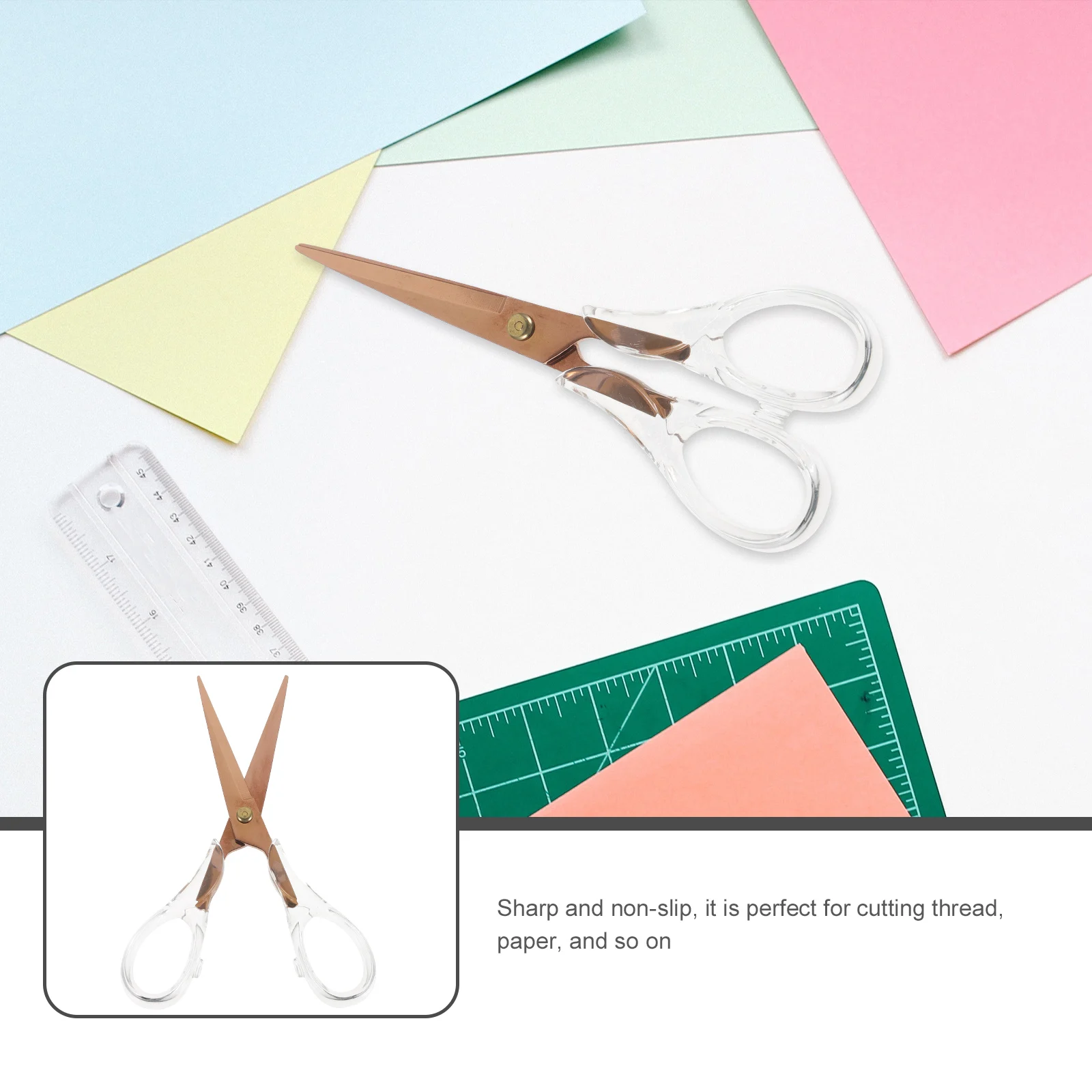 1 قطعة الفولاذ المقاوم للصدأ خياط مقص حاد وأشار قطّاعة سن اللولب أداة الخياطة DIY بها بنفسك الحرفية مكتب مقص مقص طالب #1