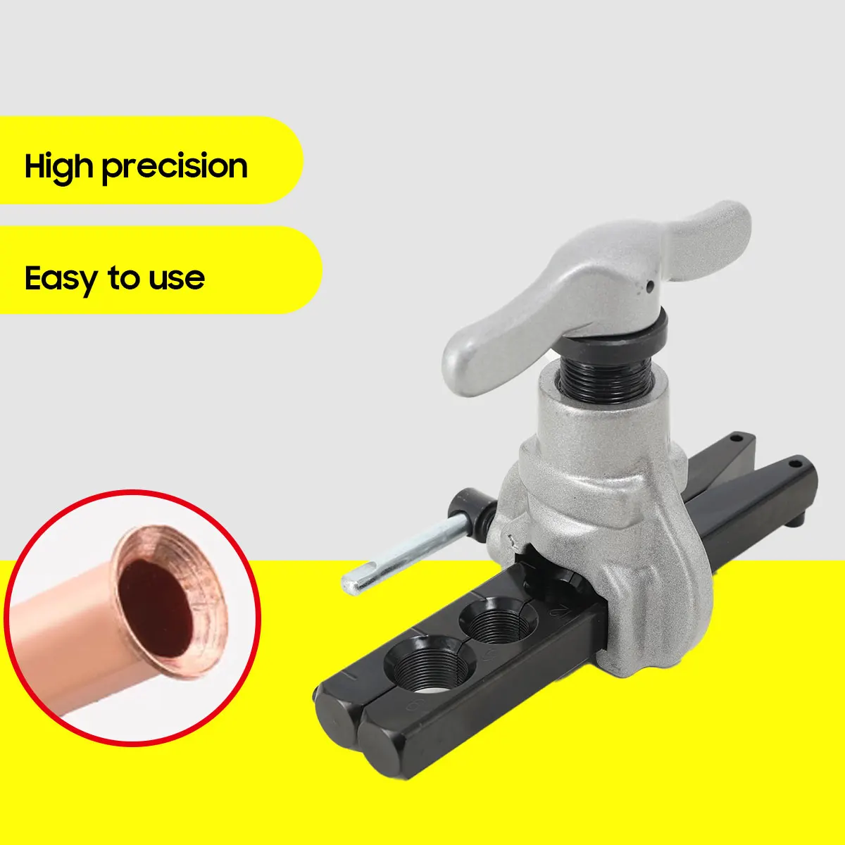 Tubing Flaring Tool Kit 6 Hole Single Splint Eccentric Tube Expander Aluminum alloy CT-806M for Refrigeration Gas Brake Line