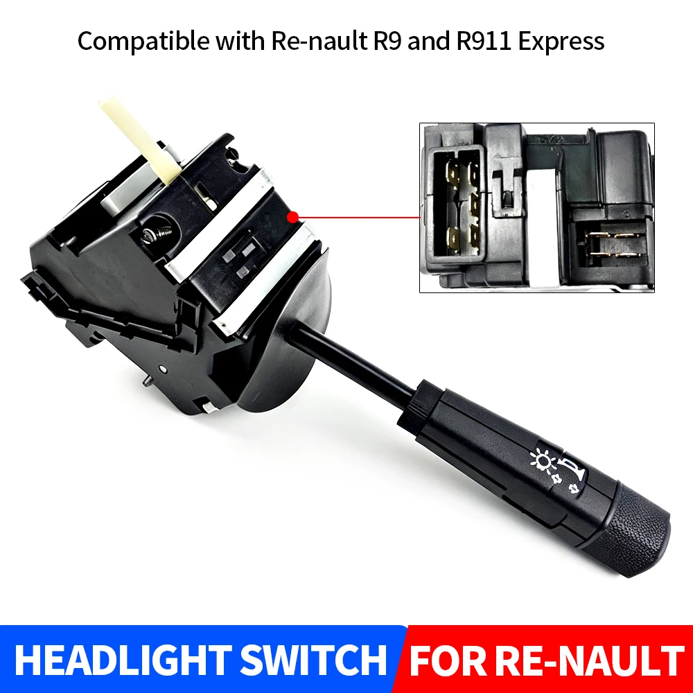 7700711168 7701349477 Car Headlight Indicator Control Switch for Renault 4Pin 5Pins Connector Auto Accessories Replacement Parts
