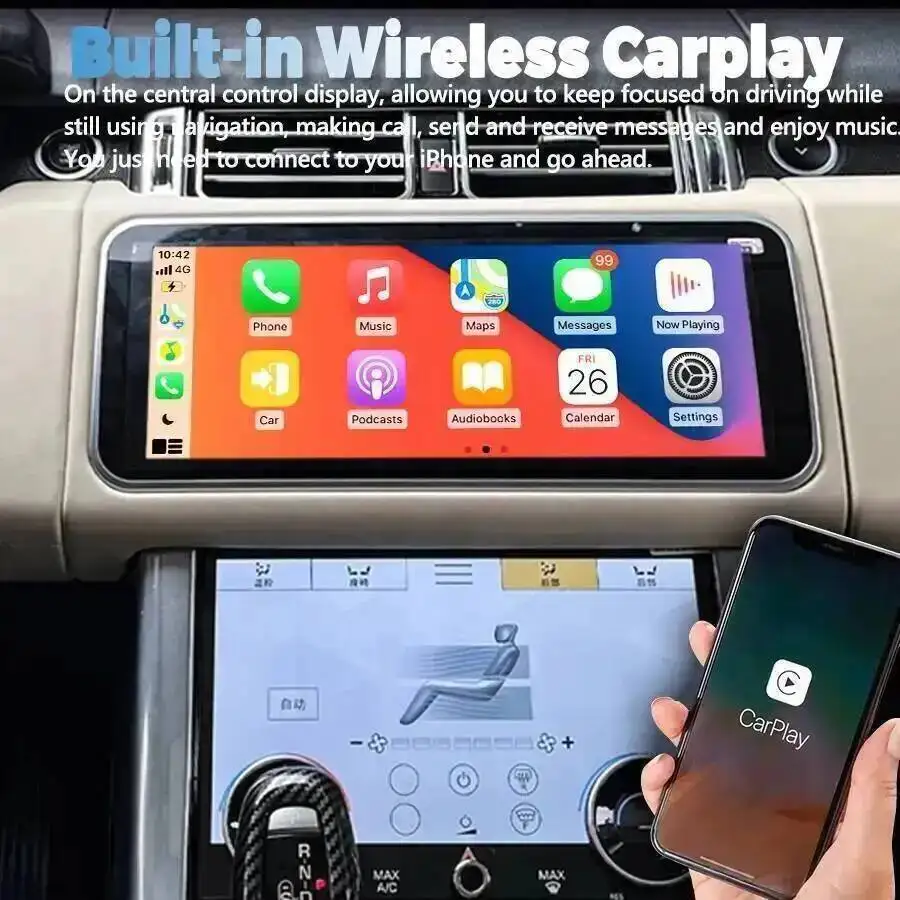 12.3 "Per Land Rover Sport L494 Vogue L405 2013-2017 Auto Lettore Video Multimediale HU Android 13 Carplay Schermo Curvo DSP Stereo