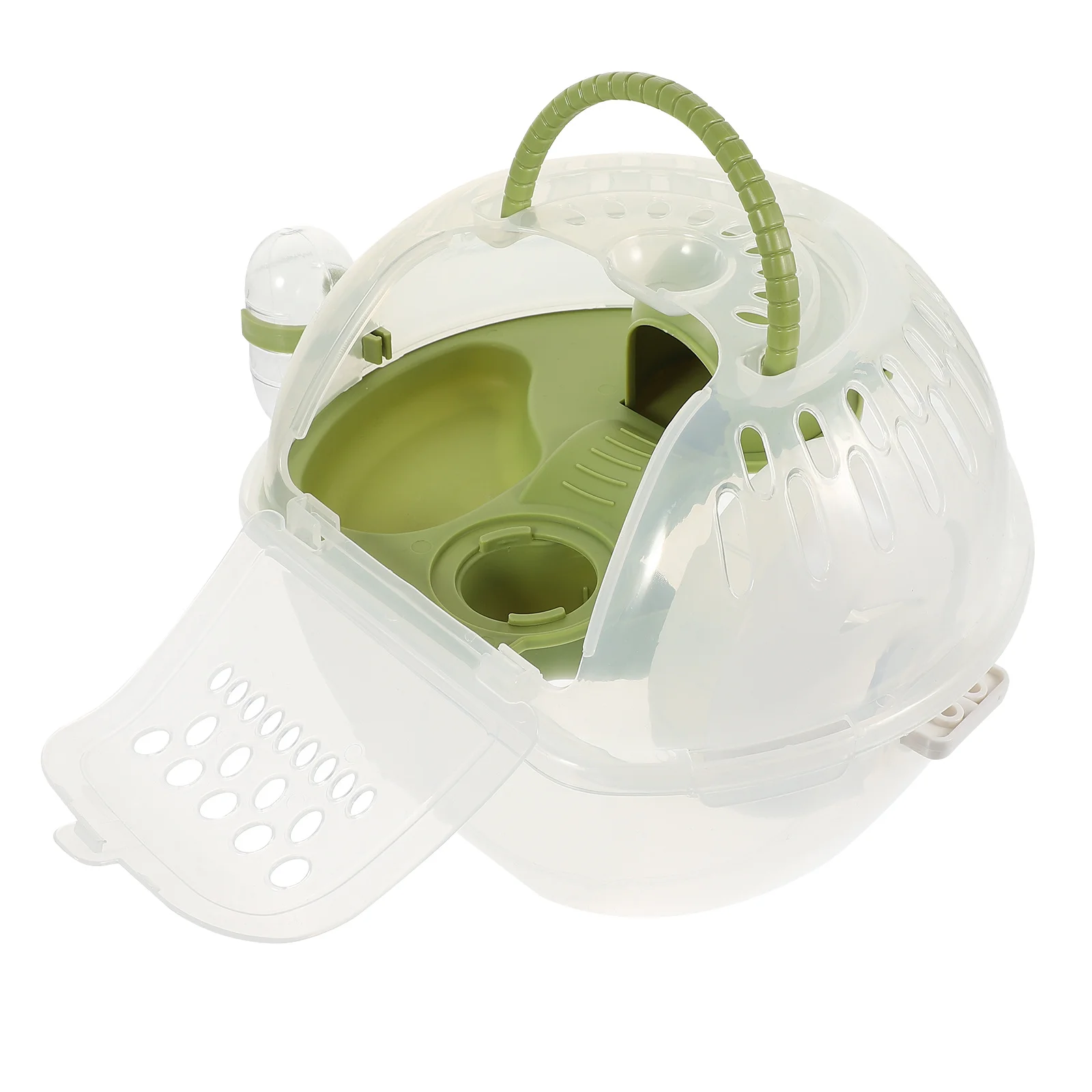 

Breathable Hamster Travel Cage Sturdy Plastic Pet Carrier for Hamsters Mice Ferrets Comfortable Portable Design for Any