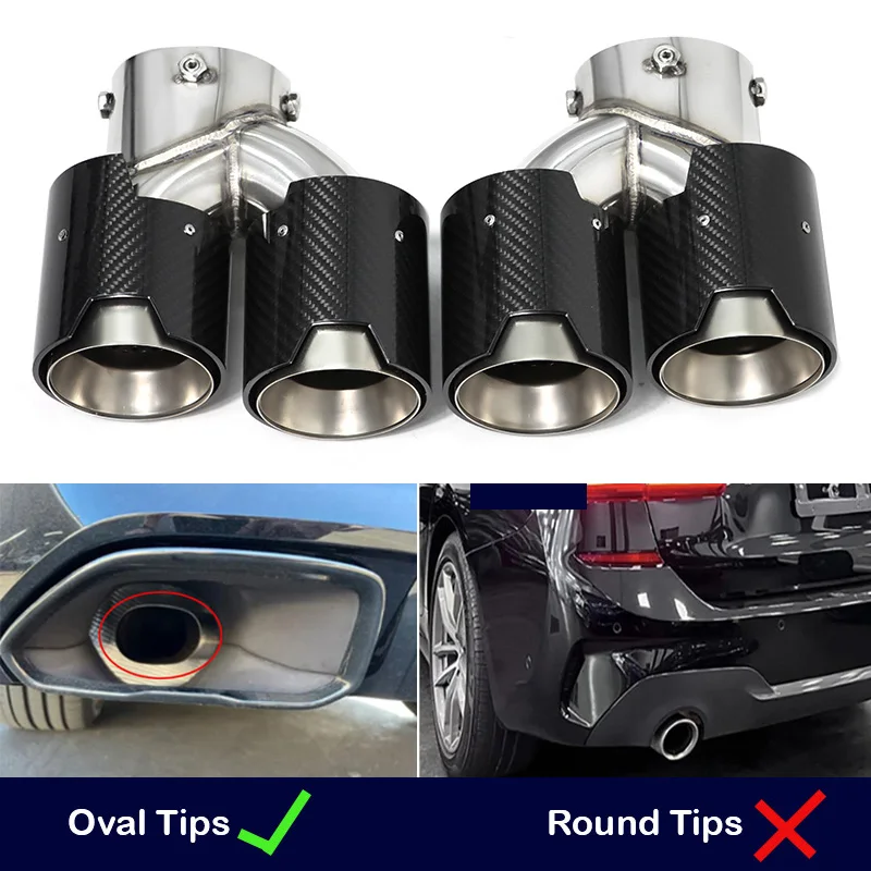 Für BMW M240i M340i M440i G20 G21 G22 G42 Auspuffrohr Upgrade Quad Schalldämpfer Endrohr Spitze Düse Auspuff Kopf