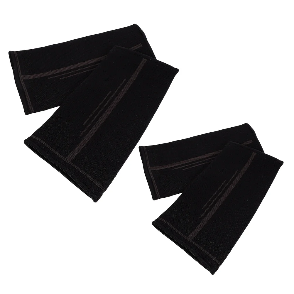 

2 пары волейбольных рукавов для женщин, черные компрессионные налокотники, дышащие защитные приспособления для предплечья, спортивная защита на запястье, волейбольная защита