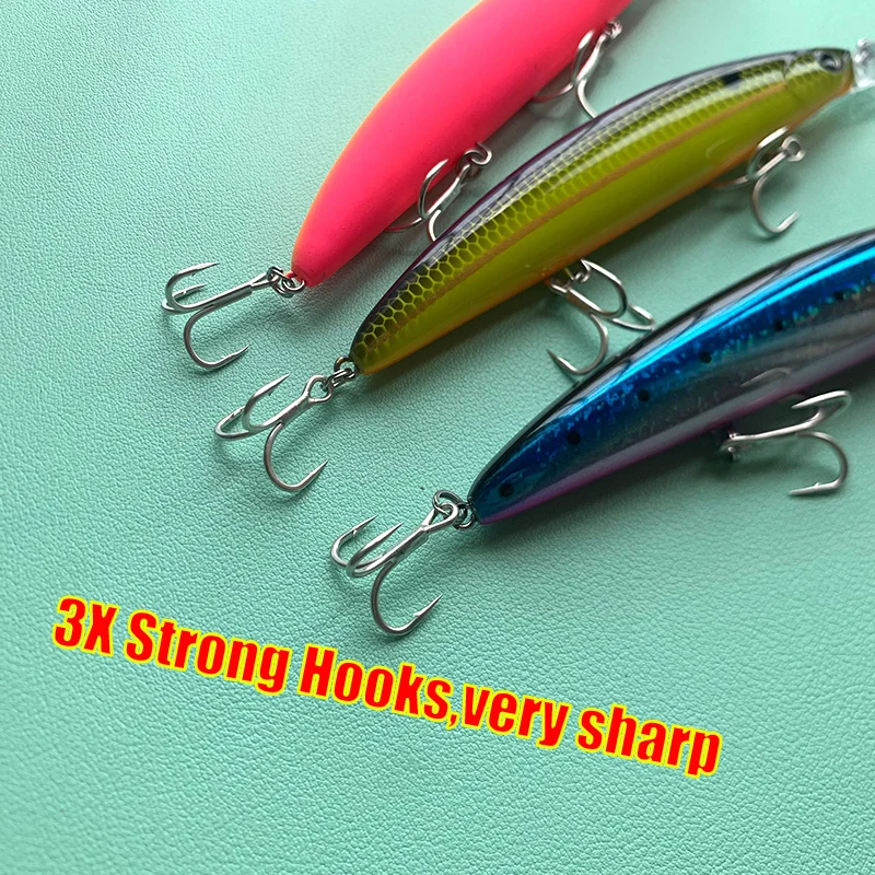 Testar Floating Minnow Bait Fishing Lure 110mm 20g Long Casting Stickbait Artificial Wobblers Jerkbait for Pike Bass Pesca