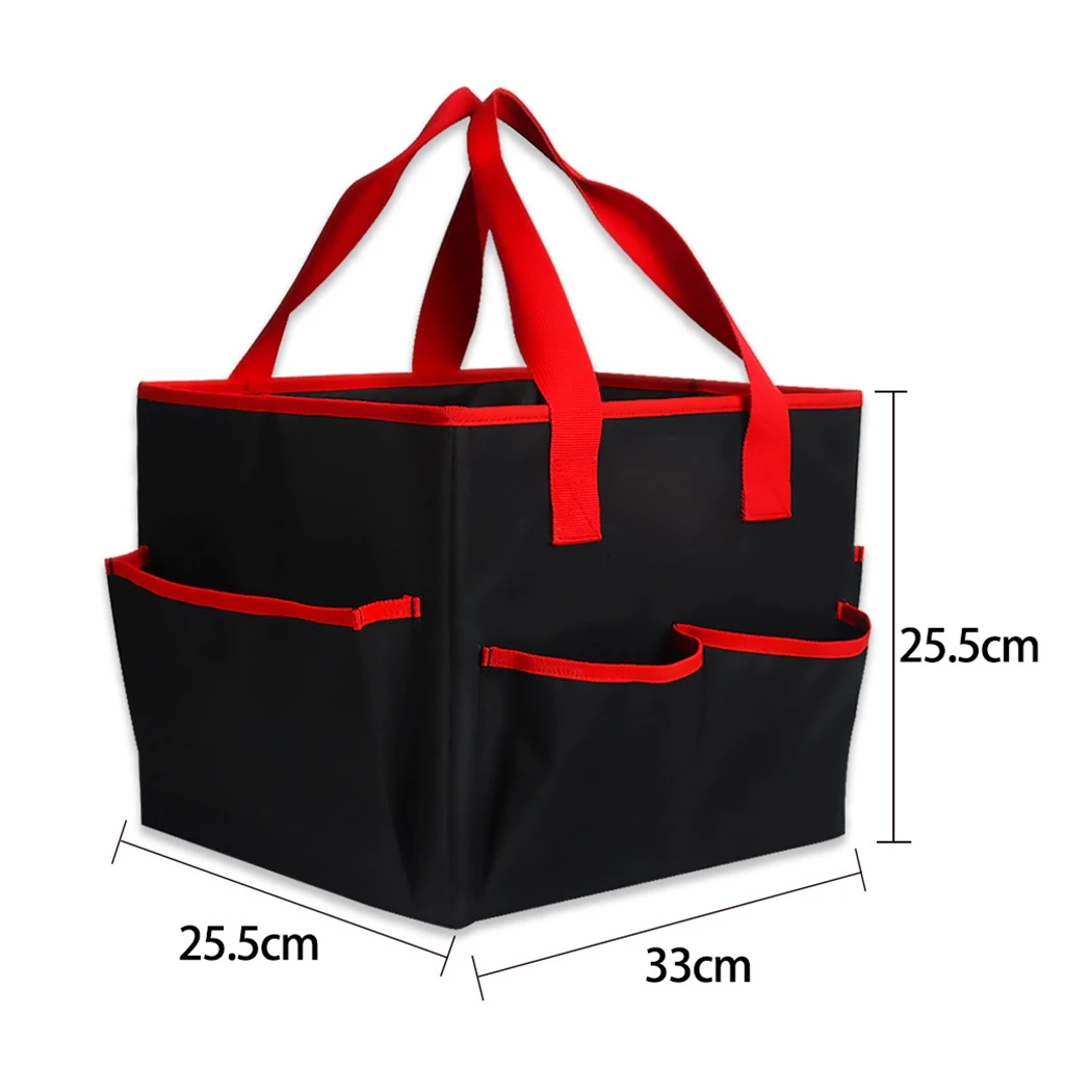 Big Size Teacher Tote Bag Foldable Portable Teacher Work Bag Stationery Document Teenager Handbag Cloth Multi-Pockets Handbag