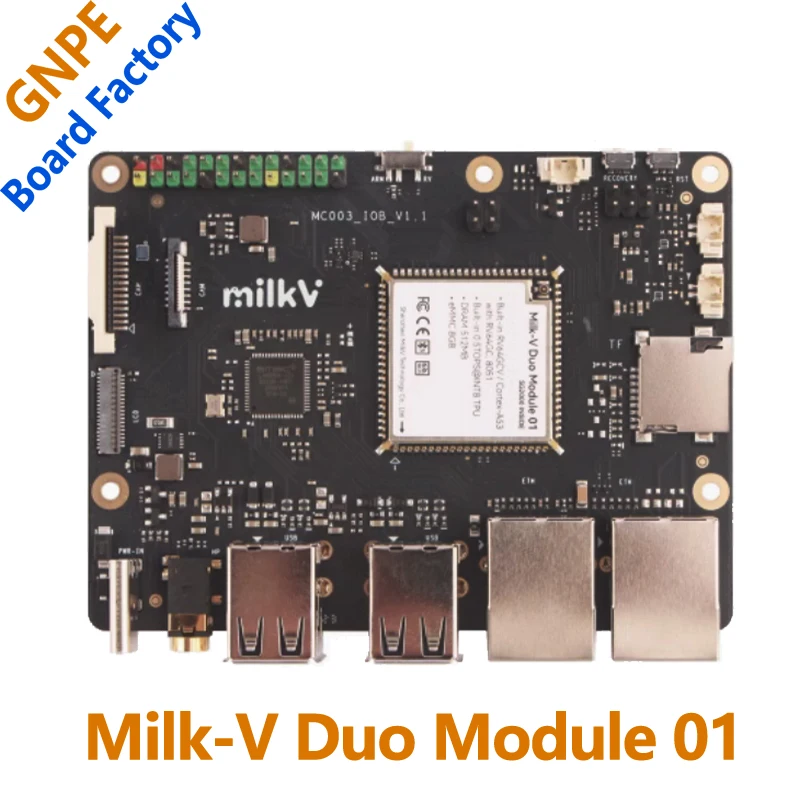 

Milk V Duo Module 01 Evaluation Board SG2000 512MB 8GB-eMMC WIFI 0.5TOPS RISC-V