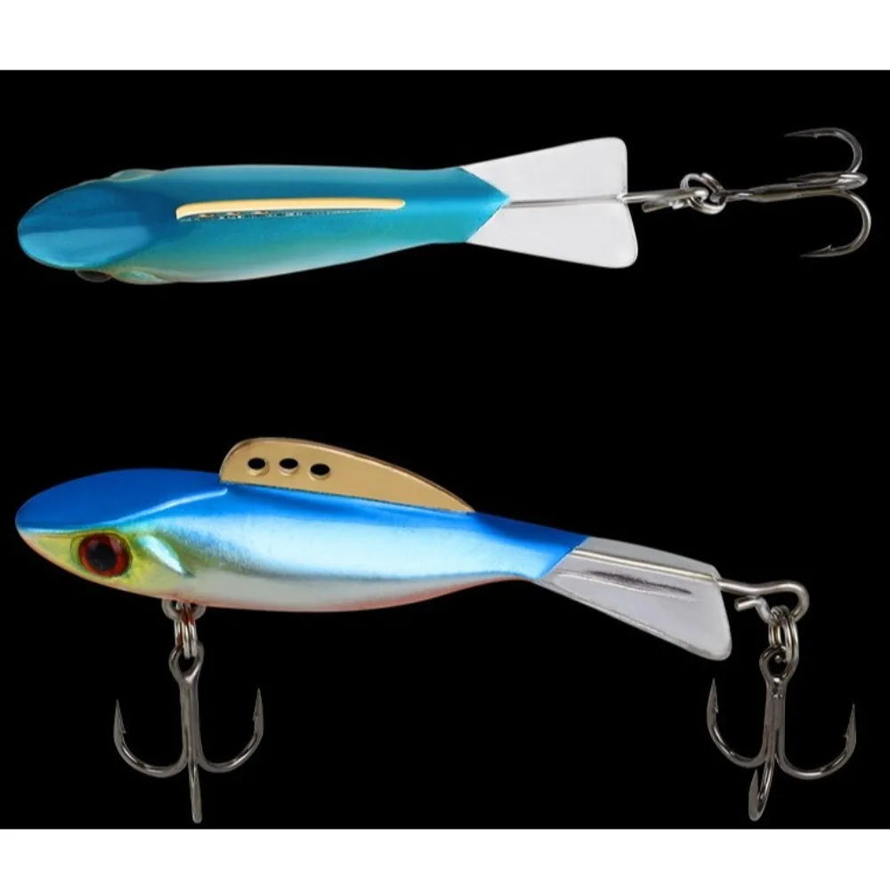 2024 4.6cm 8g Winter Ice Fishing Lure AD-Sharp Jigging Spoon Metal Lures Artificial 10 Styles Lead Hard Hook High Quality