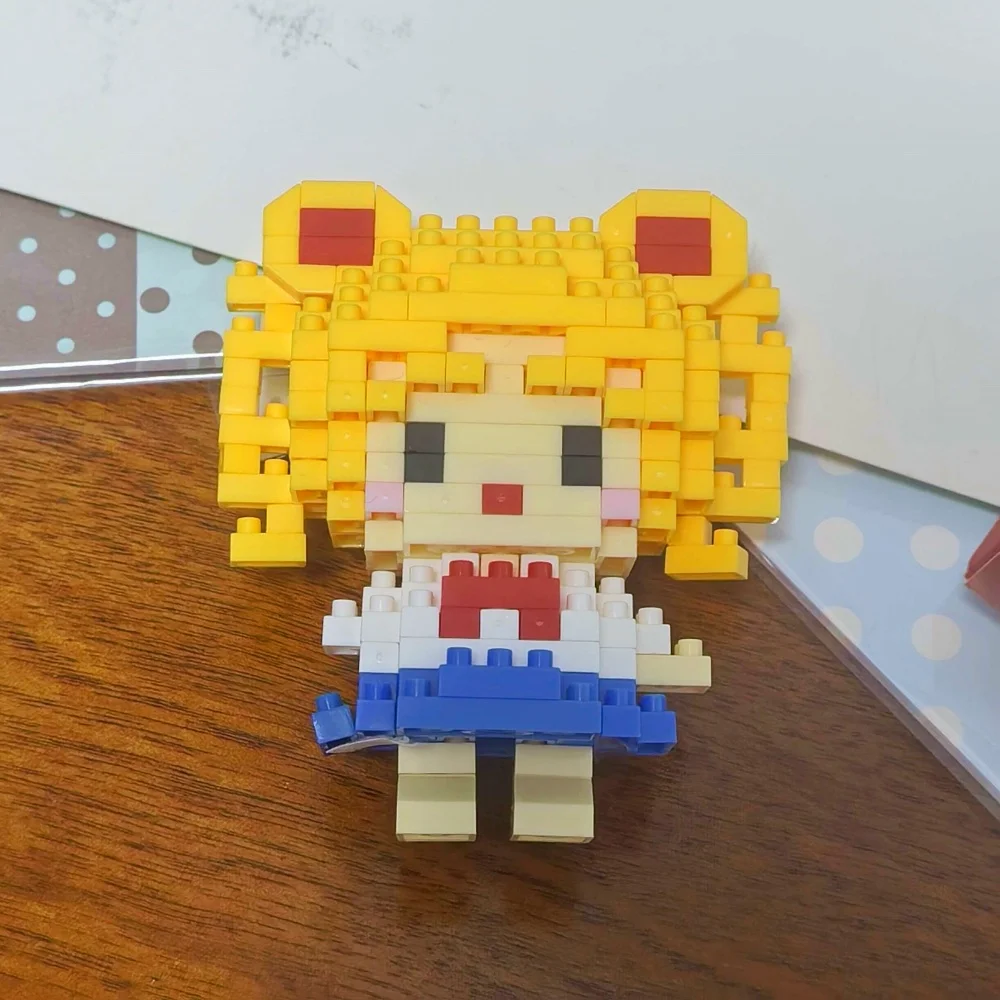 Disney LinaBell Building Blocks Anime Winnie Cartoon Mini Action Children\'s Figures Blocks Bricks Assemble DIY Toys Gift