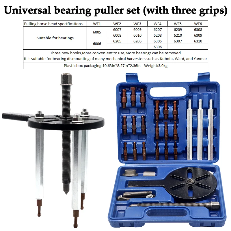 Multifunction Bearing Separator and Puller Set Replacement Installer Removal Inner Hole Puller Removal Tool