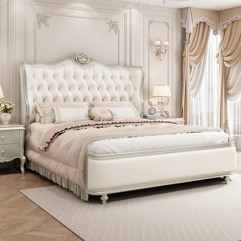 قاعدة ديكور كبير سرير مزدوج خزانة صندوق صالات أنيقة فاخرة سرير مزدوج المنزلية الحديثة Camas De Dormitorio أثاث المنزل