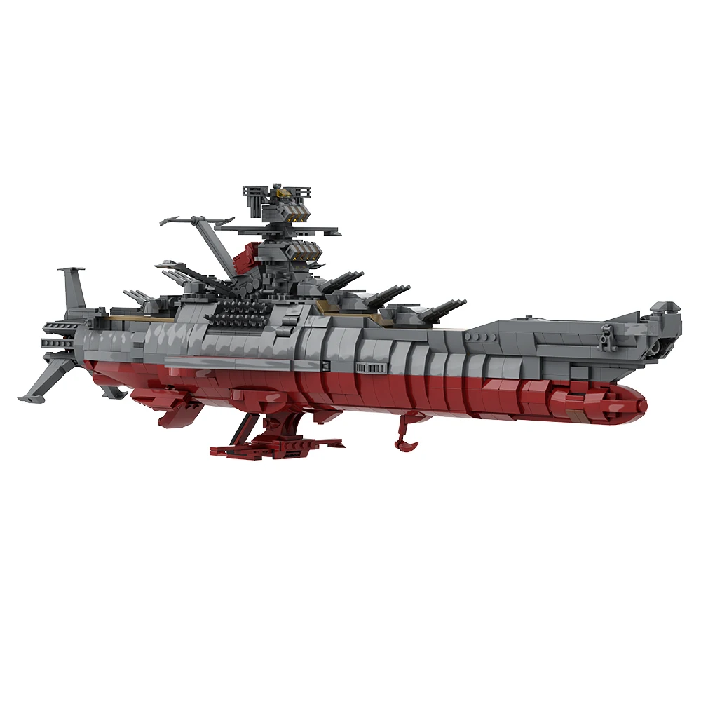 Moc Space Battleship Yamato Building Blocks BBY-01 Cosmo Navy Warship DIY Model Bricks Toy Gift for Kids Adult Star Blazers Ship