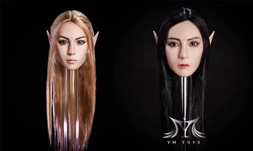 YMtoys 1/6  Head Sculpt Model(Replaceable Ears) for 12'' Female Tbl Ph