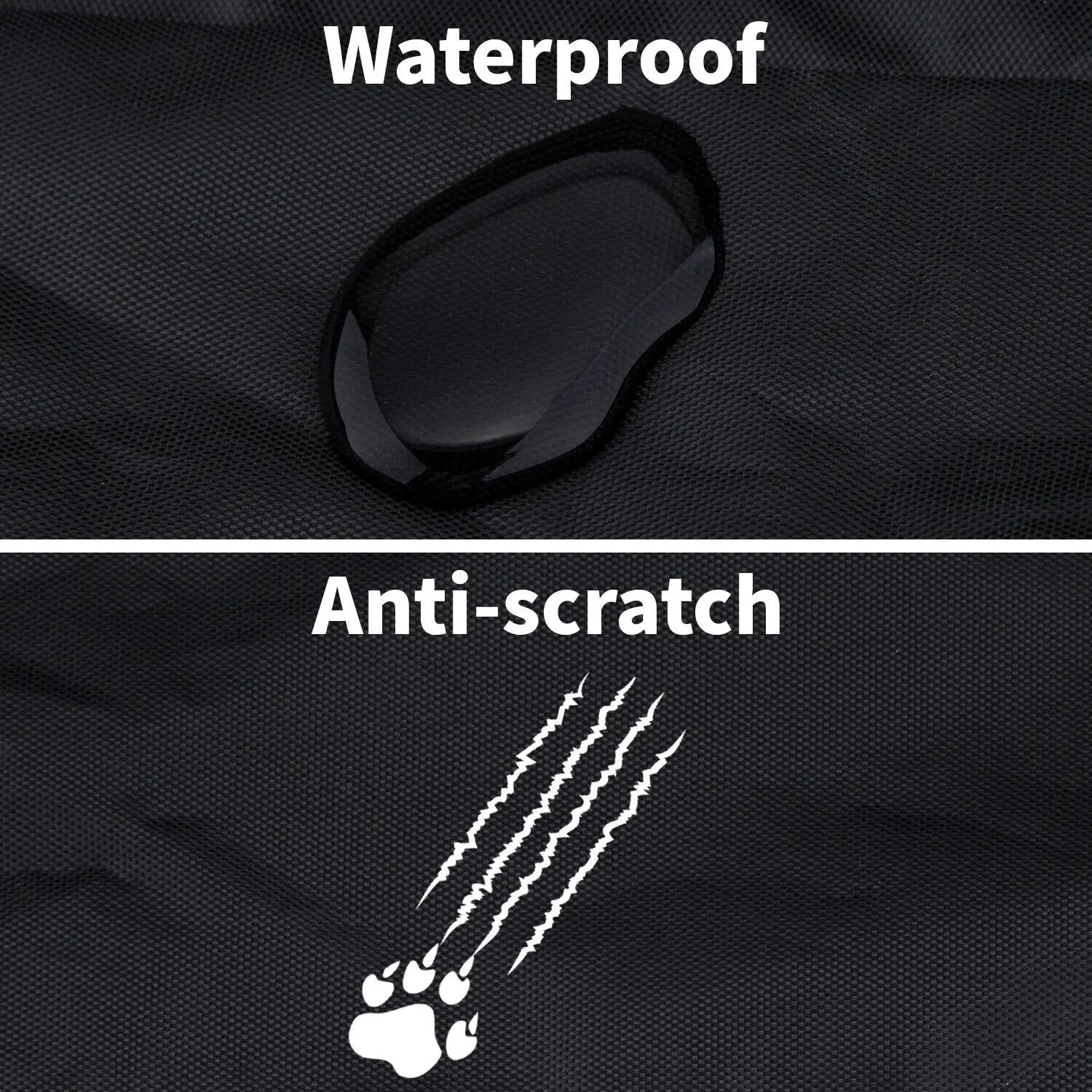 Heavy Duty Waterproof Black Pet Dog Car Rear Seat Protector Mat Cover Travel Safety Carrier For Dogs Portable Parts Universal