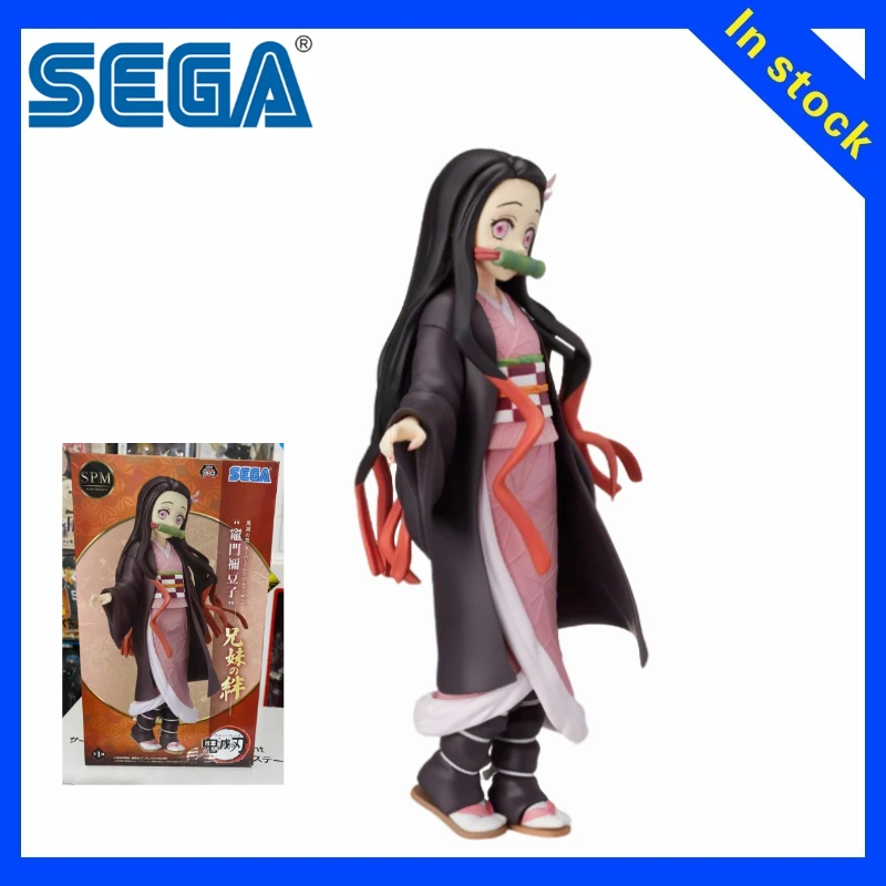 【ZW】Genuine SEGA Demon Slayer: Kimetsu No Yaiba Super Prize Kamado Nezuko Brother and Sister Bond Figures Models