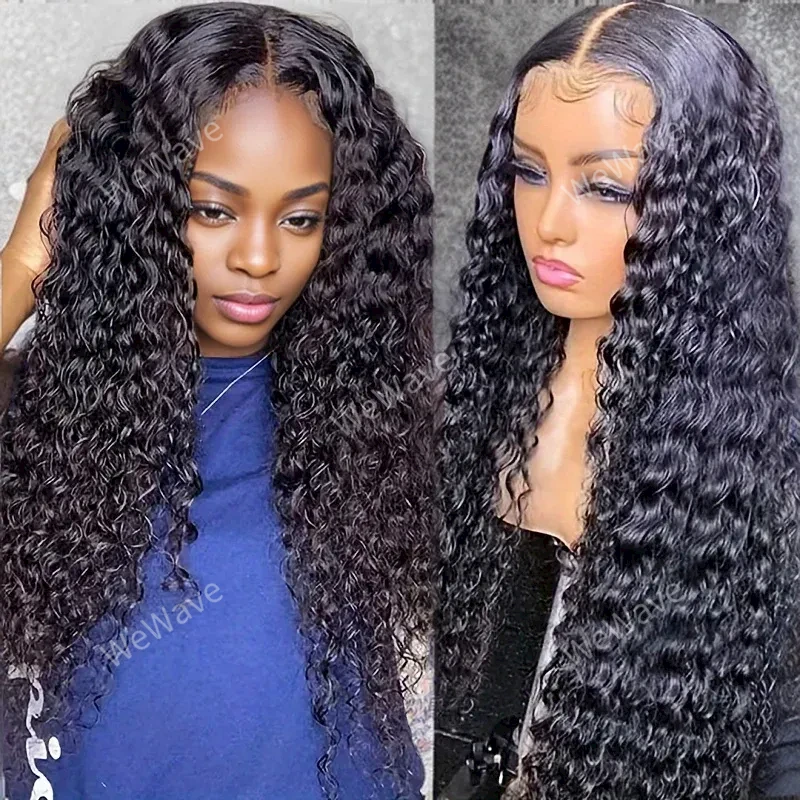 5x5 Deep Wave Water Wave Brazilian Hair Wig 4x4 Glueless Wear Go Precut Lace Closure Curly Human Hair Wigs For Women Choice