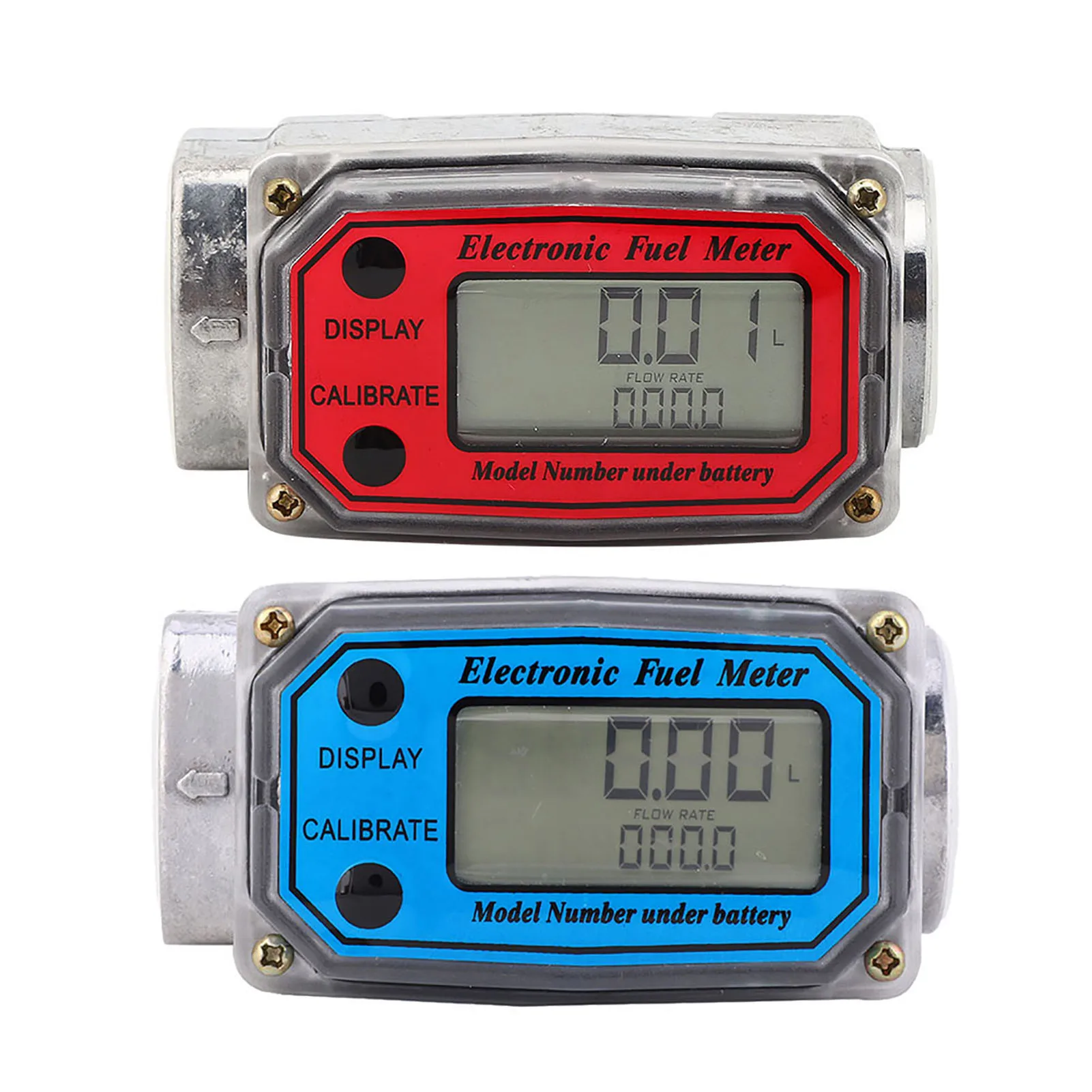 Mini Digital Turbine Flowmeter Diesel Fuel Flow Meter 10‑200L 1