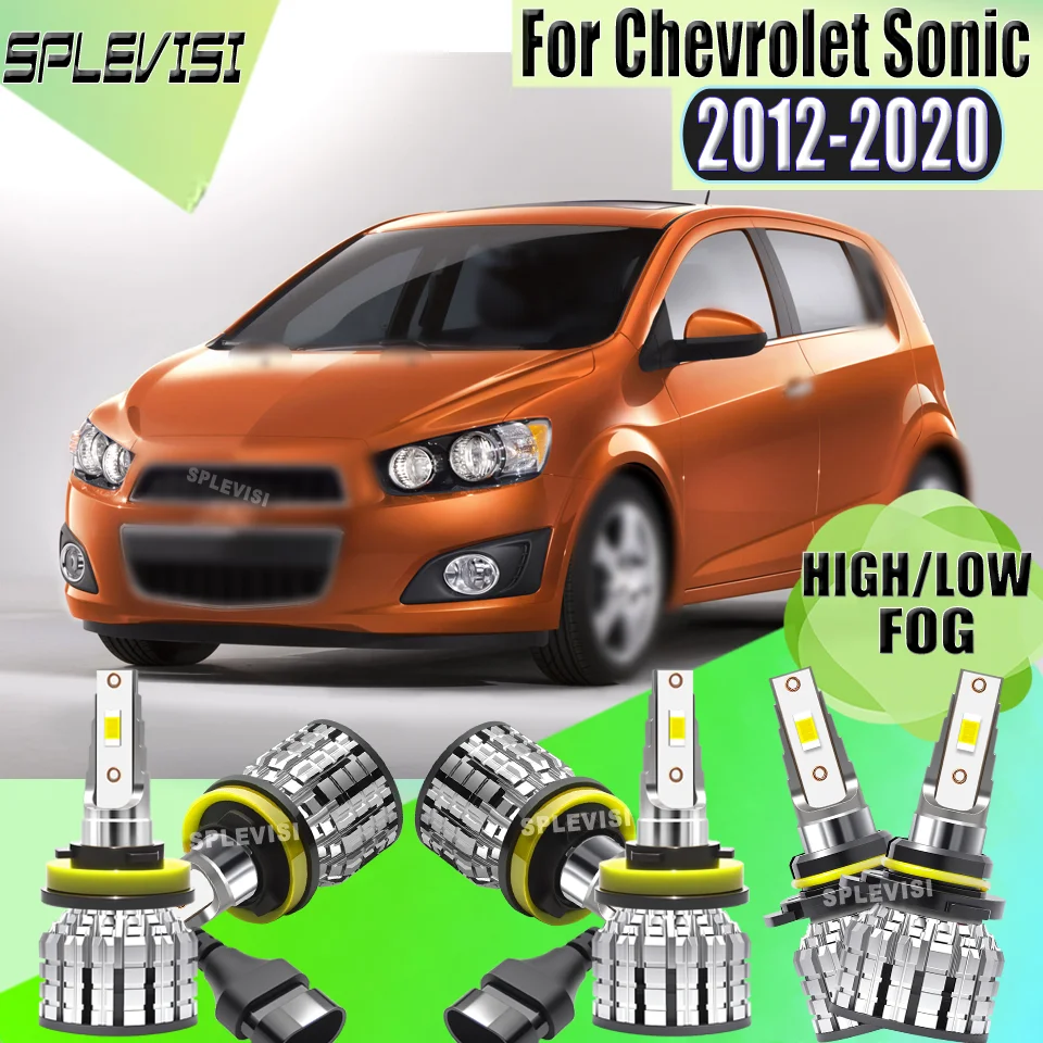 

SPLEVISI Car LED Headlight Foglight 9005/HB3 High H11/H9/H8 Low Beam H11/H9/H8 Fog Light Warranty For Chevrolet Sonic 2012 -2020