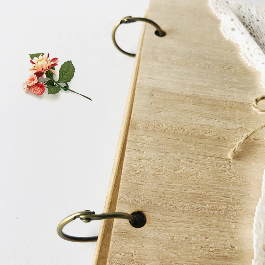 

Vintage Style Wooden Guest Book For Wedding Party Sign In Rustic Hollow Design Message Book Elegant Memory Record Holder For