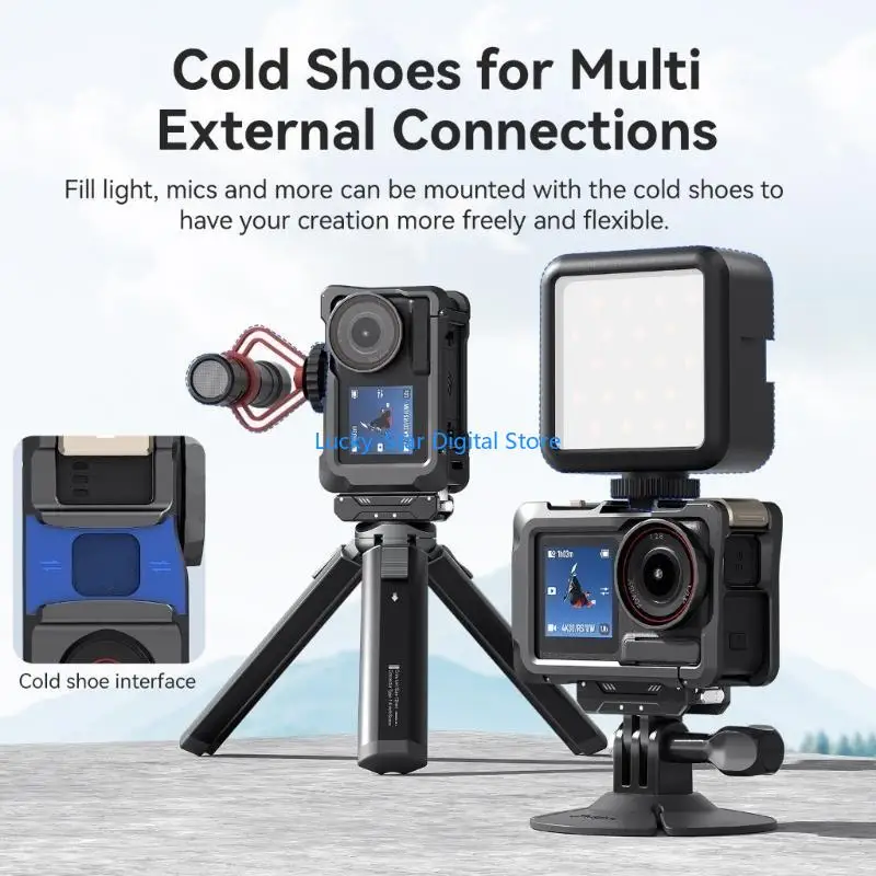 

N7MC Quick Release Metal Frame Cage for Action 4/3 with Lens Protective Cover