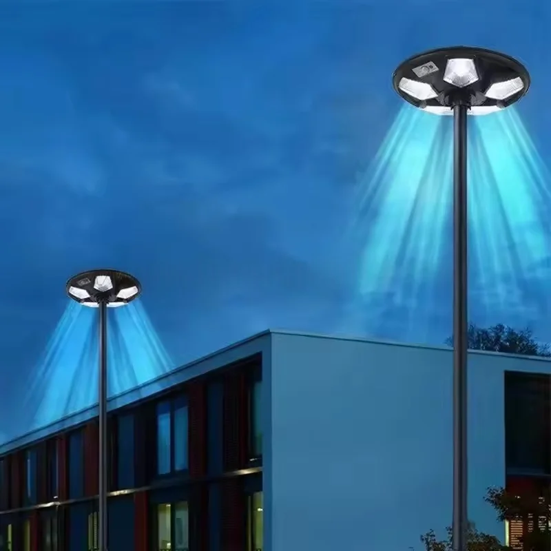 

Solar integrated street lamp LED garden garden lamp human body induction thin UFO solar garden lamp