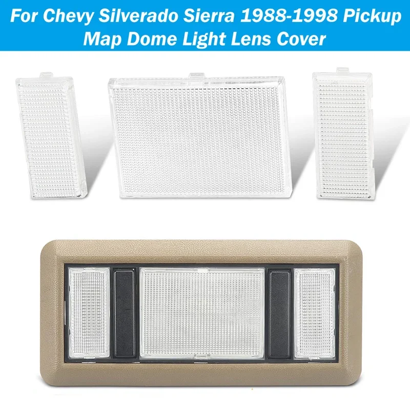 Car Interior Roof Map Dome Light Lens Cover Trim Auto Inner Reading Light Lamp Parts For Chevy C2500 C3500 K2500 K3500 1988-2000