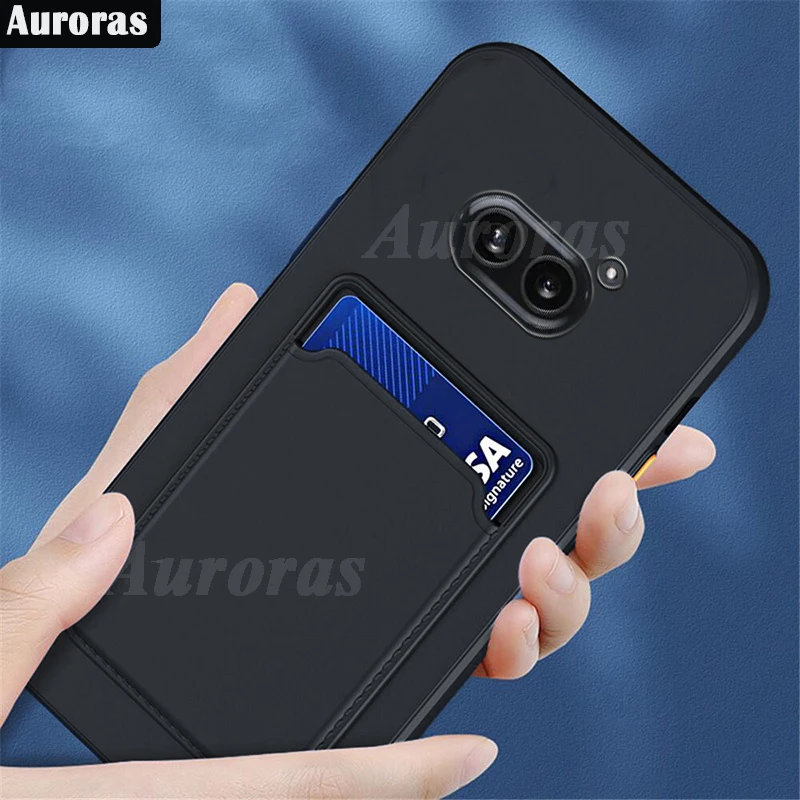 

Auroras For Nothing Phone 2A Case Card Slot Wallet Silicone Shockproof Bumper Soft Shell For Nothing Phone 2a 2 A Back Cover